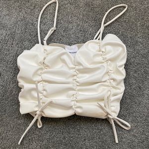 Mixology White Leather Tank